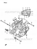 CRANKCASE for Suzuki OZARK 230 1987