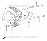 CYLINDER for Suzuki KINGQUAD 250 1996