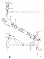 DIFFERENTIAL LOCK for Suzuki KINGQUAD 250 1996