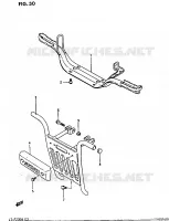 FOOTREST for Suzuki OZARK 230 1987