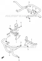 FOOTREST for Suzuki OZARK 160 2003
