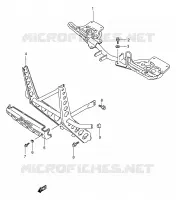 FOOTREST for Suzuki KINGQUAD 250 1996