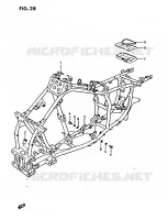 FRAME for Suzuki OZARK 230 1987