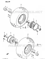 FRONT WHEEL for Suzuki OZARK 230 1987