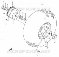 FRONT WHEEL for Suzuki OZARK 160 2003