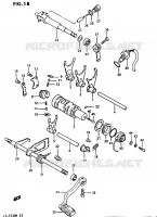 GEAR SHIFTING ASSY for Suzuki OZARK 230 1987