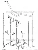 HANDLEBAR   CABLES for Suzuki OZARK 230 1987
