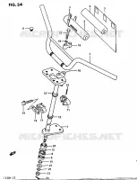 HANDLEBAR   STEERING for Suzuki OZARK 230 1987
