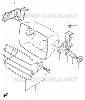HEADLAMP HOUSING for Suzuki OZARK 160 2003