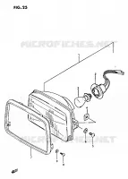 HEADLIGHT for Suzuki OZARK 230 1987