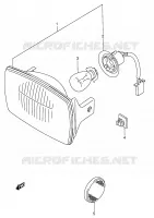 HEADLIGHT for Suzuki OZARK 160 2003