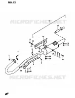 MUFFLER for Suzuki OZARK 230 1987