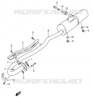 MUFFLER for Suzuki OZARK 160 2003