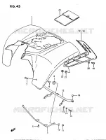 REAR FENDER for Suzuki OZARK 230 1987