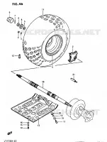RIGHT REAR WHEEL   UNDER GUARD for Suzuki OZARK 230 1987