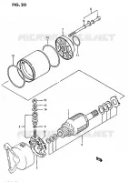 STARTER MOTOR for Suzuki OZARK 230 1987