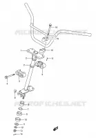 STEERING COLUMN for Suzuki KINGQUAD 250 1996