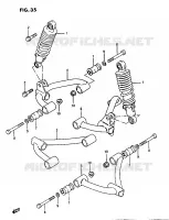 SUSPENSION ARM for Suzuki OZARK 230 1987