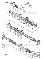 TRANSMISSION 1 for Suzuki OZARK 230 1987