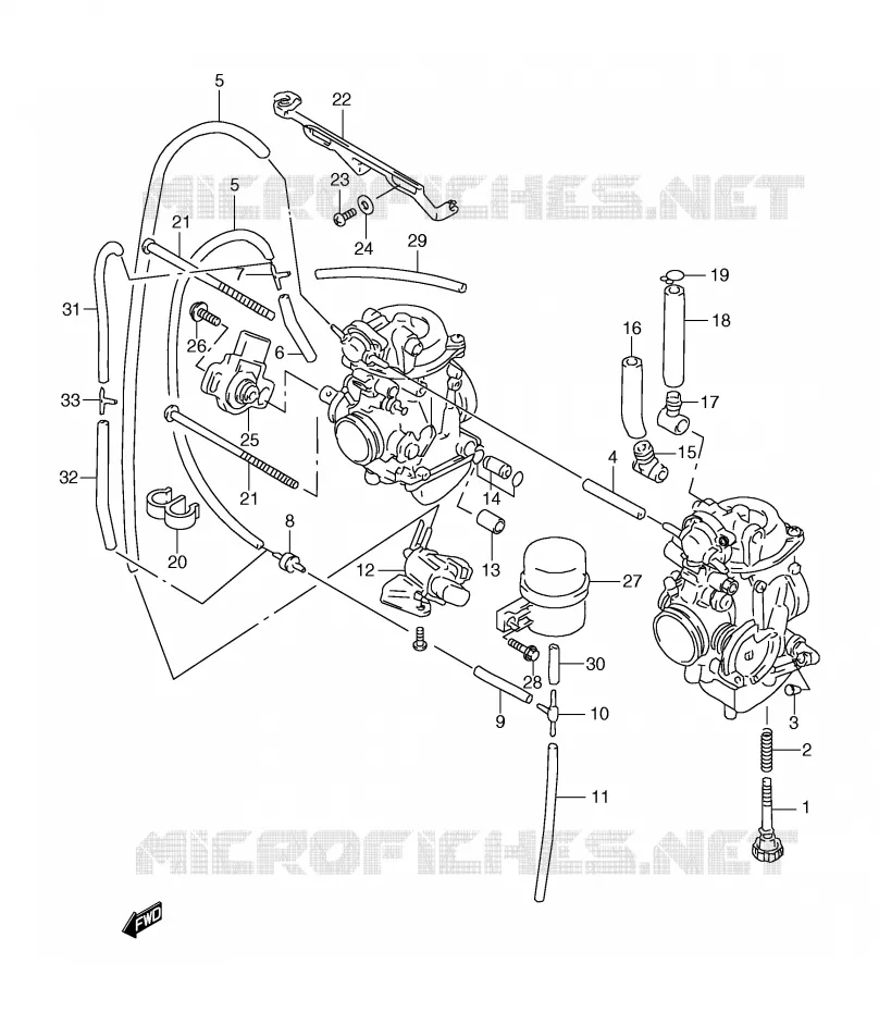 CARBURETOR FITTINGS Suzuki MOTO 650 FREEWIND 1997  XF650V(E2)
