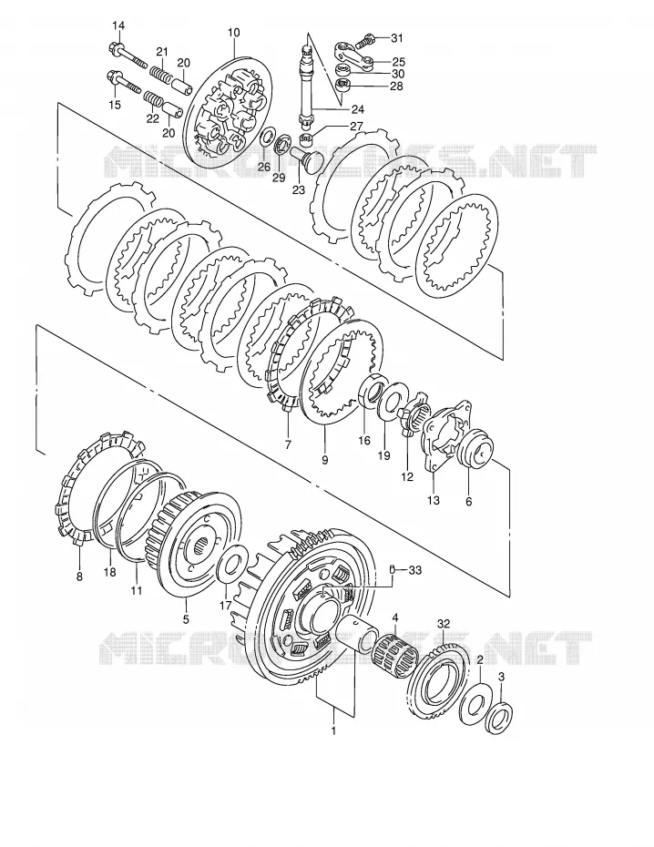 CLUTCH Suzuki MOTO 800 MARAUDER 2004  VZ800K4(E3/E28)