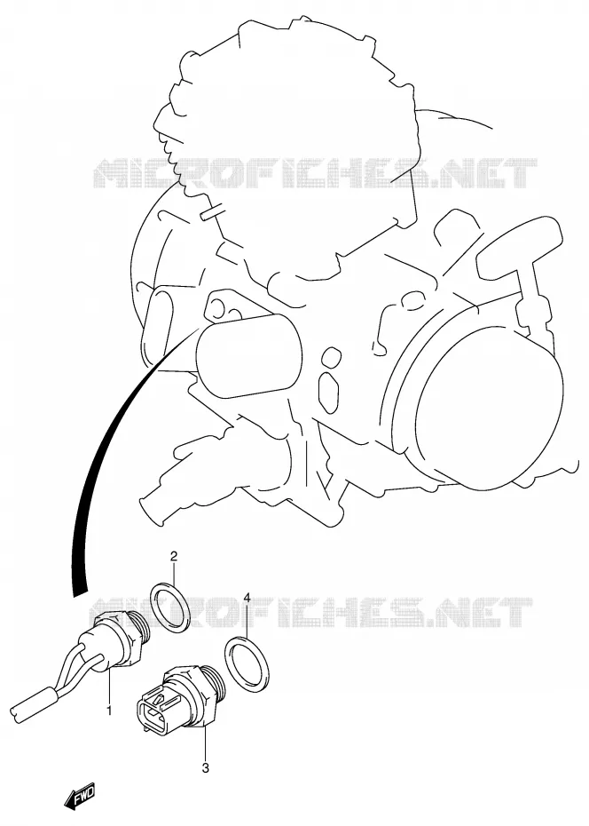 FAN SWITCH Suzuki QUAD 400 EIGER 2006  LT-F400FK6(P24)