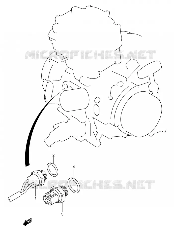 FAN SWITCH Suzuki QUAD 400 EIGER 2007  LT-A400FK7(P24)