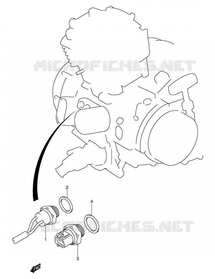 FAN SWITCH Suzuki QUAD 400 EIGER 2011  LT-A400FK6(P3/P28)