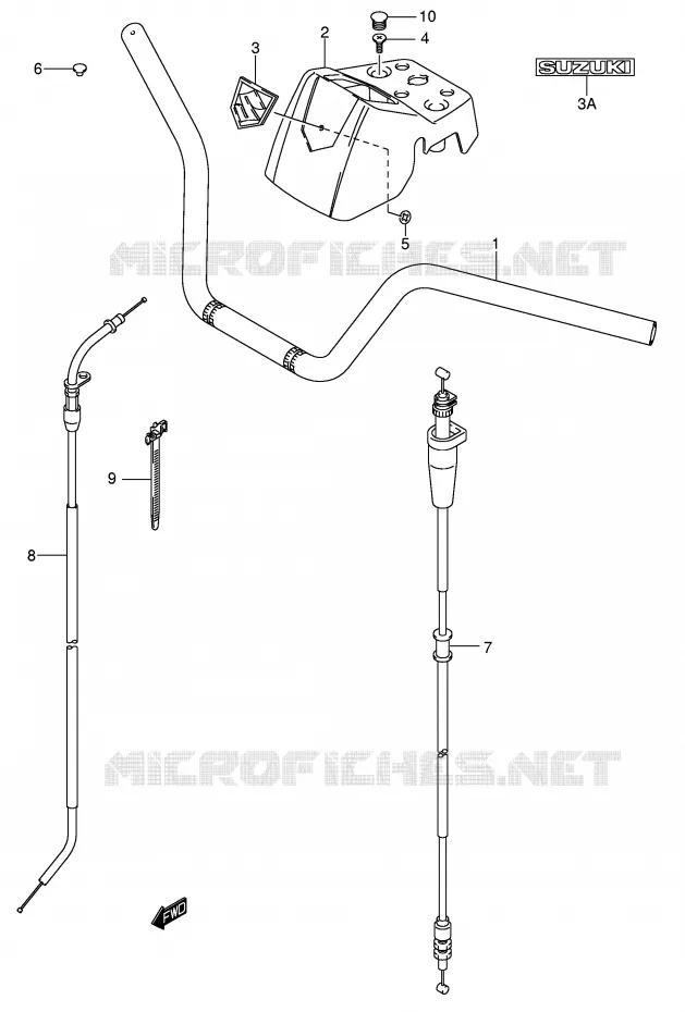 HANDLEBAR Suzuki QUAD 400 EIGER 2003  LT-A400K3(P3/P28)