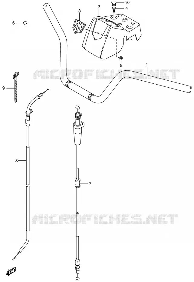 HANDLEBAR Suzuki QUAD 400 EIGER 2004  LT-F400K4(P24)