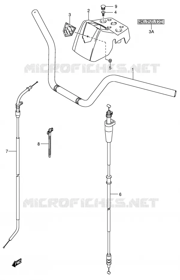 HANDLEBAR Suzuki QUAD 400 EIGER 2006  LT-A400FK6(P24)
