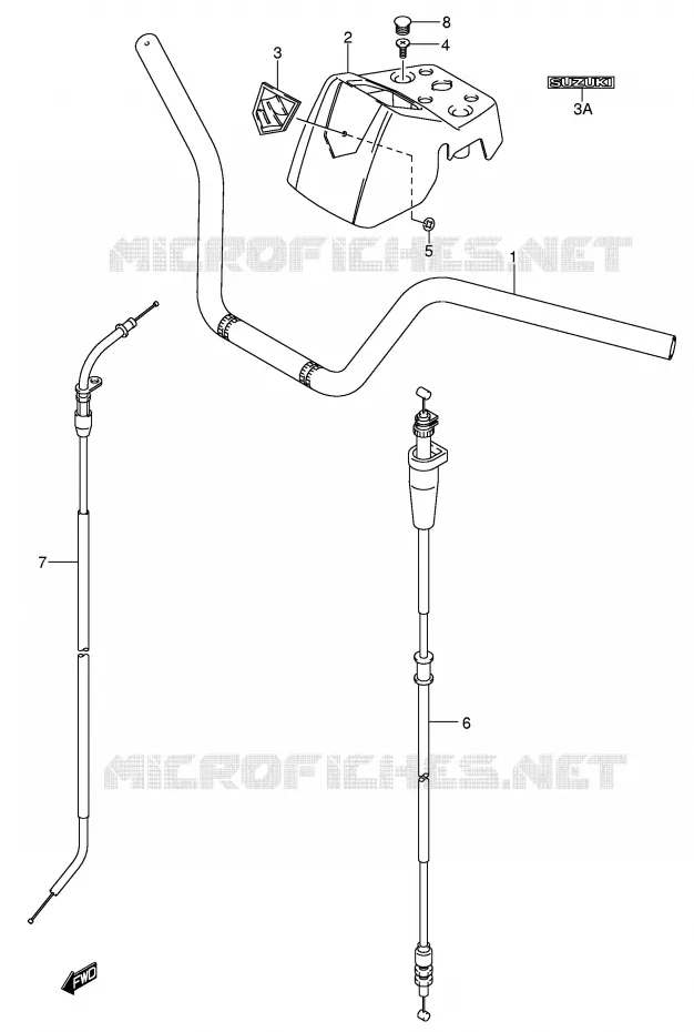 HANDLEBAR Suzuki QUAD 400 EIGER 2007  LT-F400FK7(P24)