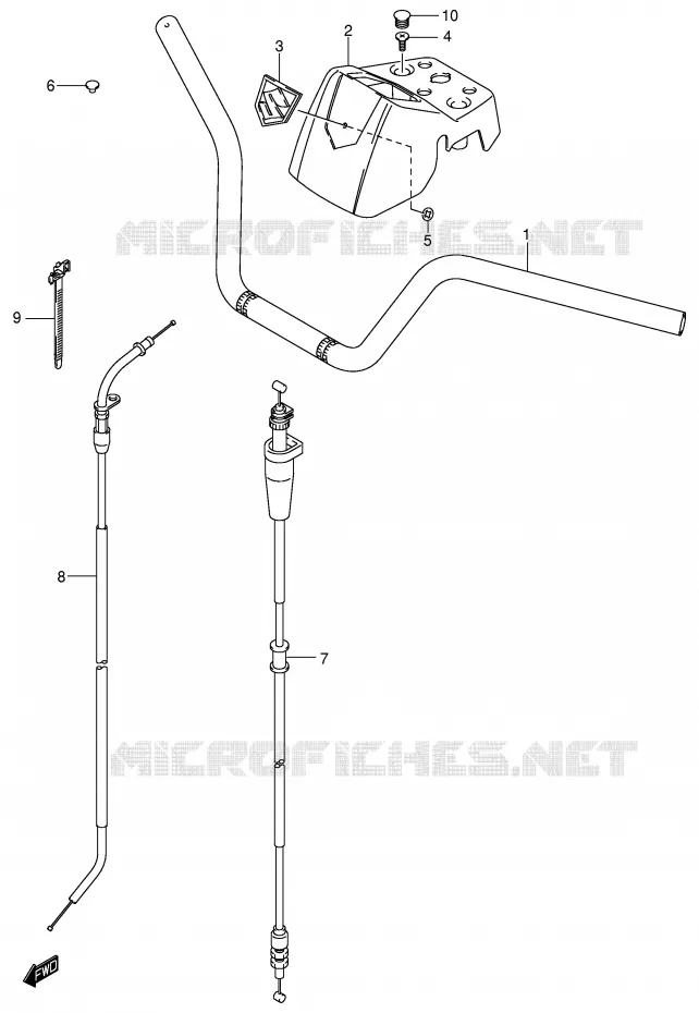 HANDLEBAR Suzuki QUAD 400 EIGER 2007  LT-F400K7(P3/P28)