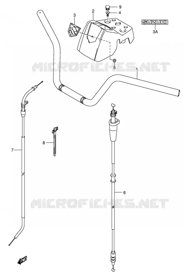 HANDLEBAR Suzuki QUAD 400 EIGER 2011  LT-A400FK6(P3/P28)