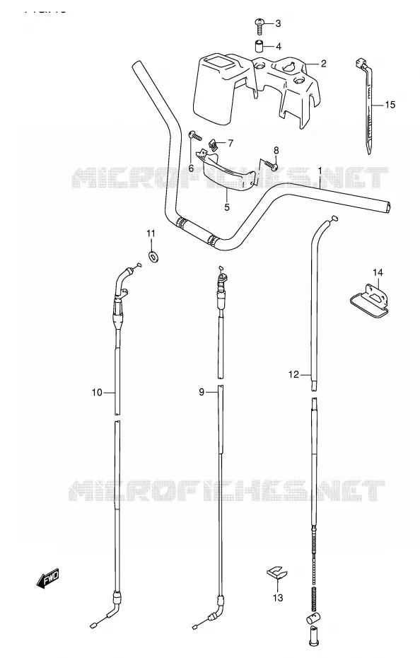 HANDLEBAR Suzuki QUAD 500 VINSON 2000  LT-A500FY(E24)