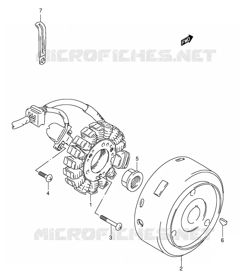 IGNITION Suzuki QUAD 160 OZARK 1997  LT-F160V(P24)