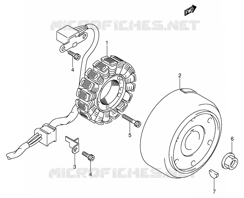 IGNITION Suzuki QUAD 400 QUADSPORT 2005  LT-Z400K5(E3/E28)