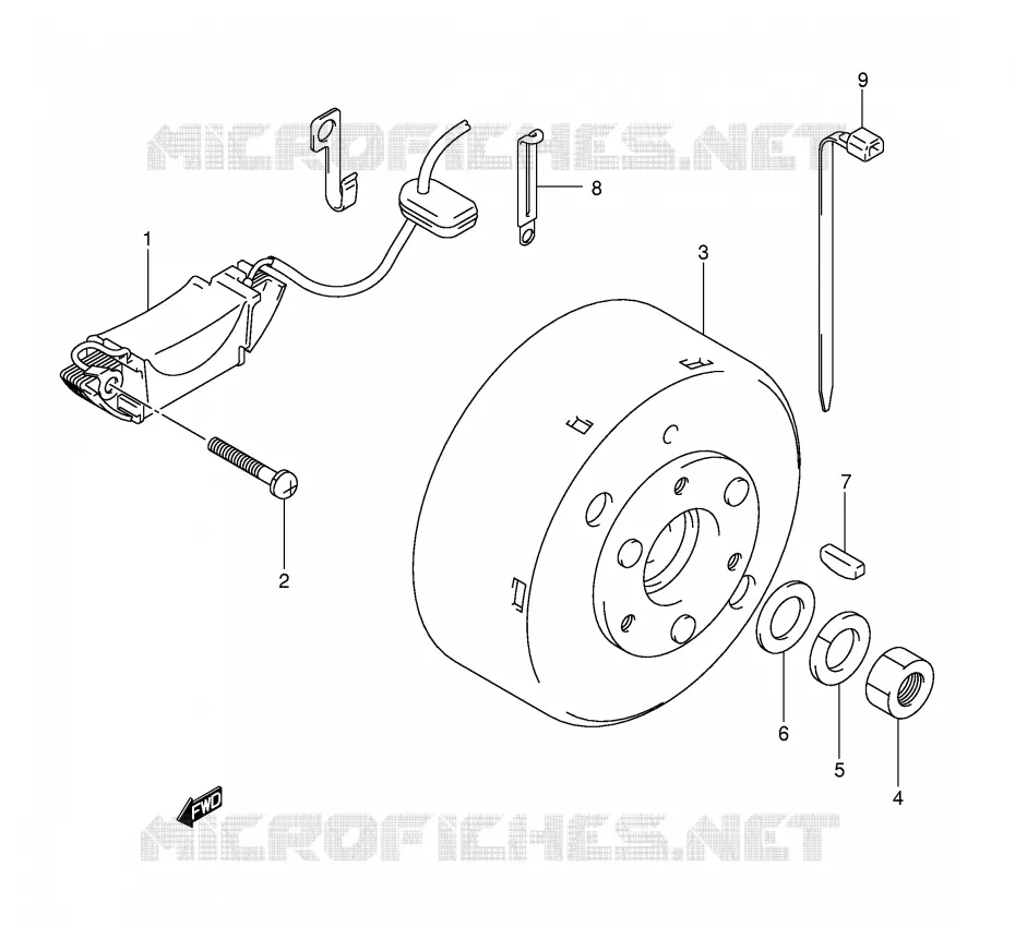 IGNITION Suzuki QUAD 50 MINIQUAD-SPORT 2002  LT-A50K2(P2)