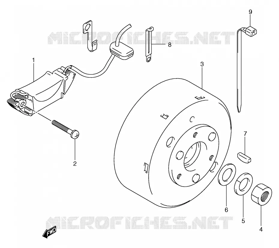 IGNITION Suzuki QUAD 50 MINIQUAD-SPORT 2004  LT-A50K4(P3/P28)