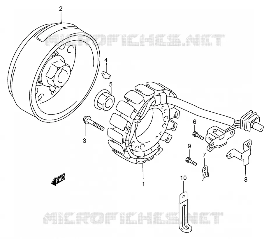 IGNITION Suzuki QUAD 500 QUADMASTER 2000  LT-F500FY(E3/E28)