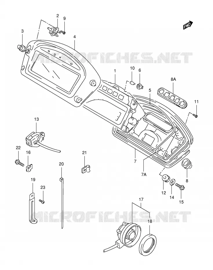 SPEEDOMETER Suzuki MOTO 650 FREEWIND 2001  XF650UK1(E2)