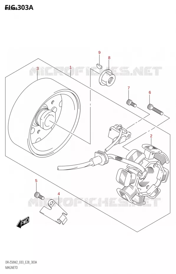 IGNITION Suzuki MOTO 50 DR 2022  DR-Z50 2022 M2 (E28)