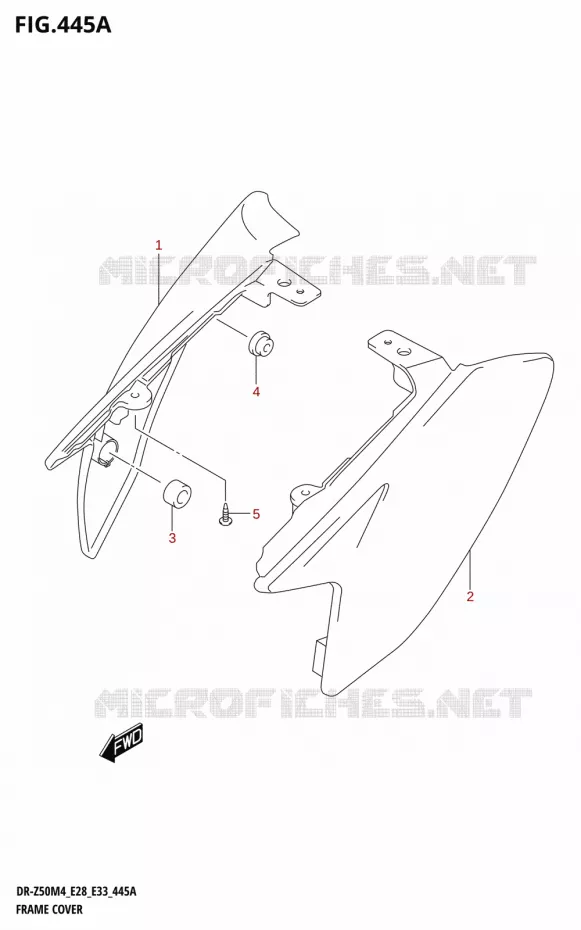 FAIRING Suzuki MOTO 50 DR 2024  DR-Z50 2024 M4 (E28)