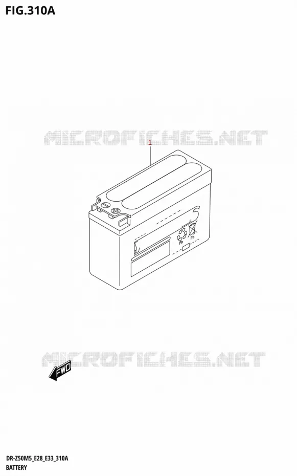 BATTERY Suzuki MOTO 50 DR 2025  DR-Z50 2025 M5 (E28)