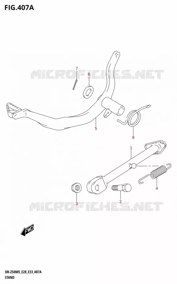 STAND Suzuki MOTO 50 DR 2025  DR-Z50 2025 M5 (E28)