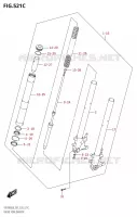 FRONT FORK (VZR1800BZ:L8:E28) for Suzuki BOULEVARD 1800 2018
