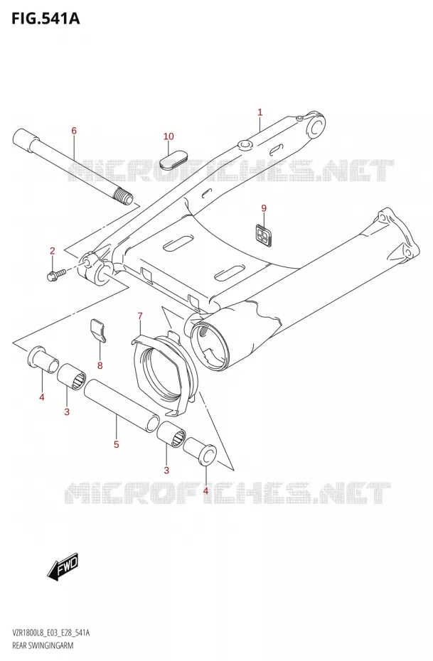 SWINGARM Suzuki MOTO 1800 BOULEVARD 2018  VZR1800 2018 L8 (E28)