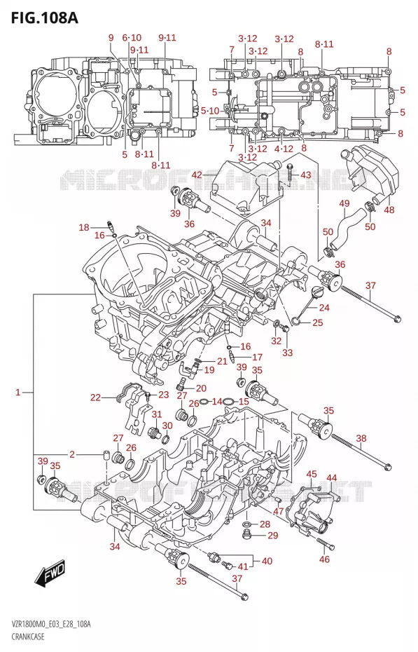 CASING Suzuki MOTO 1800 BOULEVARD 2020  VZR1800 M0 /​ VZR1800BZ M0 (E03,E28,E33)