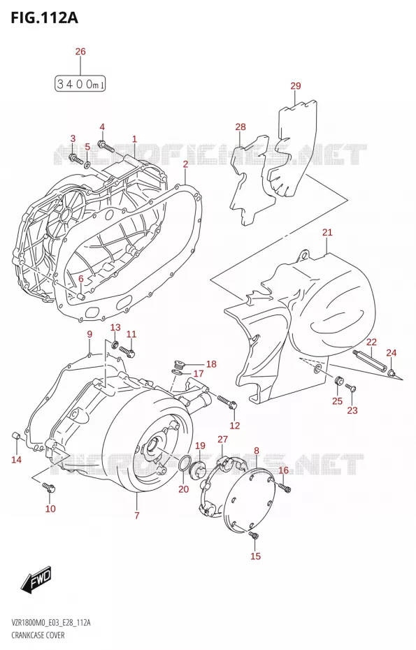 CASING (VZR1800) Suzuki MOTO 1800 BOULEVARD 2020  VZR1800 M0 /​ VZR1800BZ M0 (E03,E28,E33)