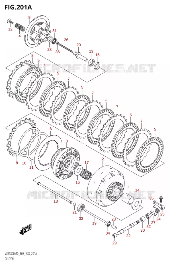 CLUTCH Suzuki MOTO 1800 BOULEVARD 2020  VZR1800 M0 /​ VZR1800BZ M0 (E03,E28,E33)